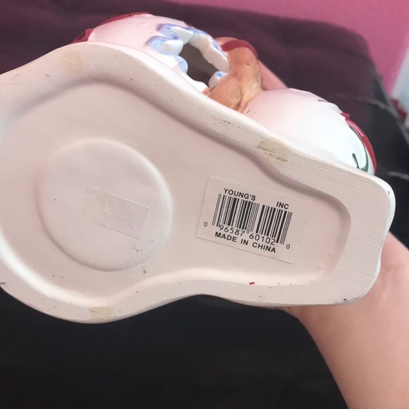 Snowman glass holiday decor with candle opening - Picture 6 of 6